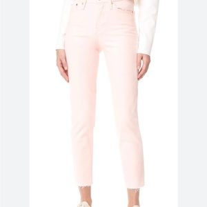 Levi's Wedgie Straight Jeans Light Pink sz 26